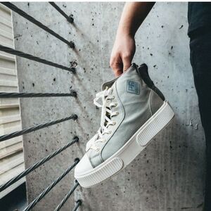 PF Flyers Allston high top retro women’s sneaker green Canvas 7